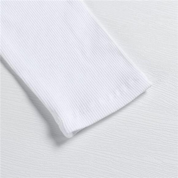 Womens Ribbed Long Sleeve Scoop Neck Top Slim Fit Knit Stretchy Basic Shirt - Picture 2 of 7